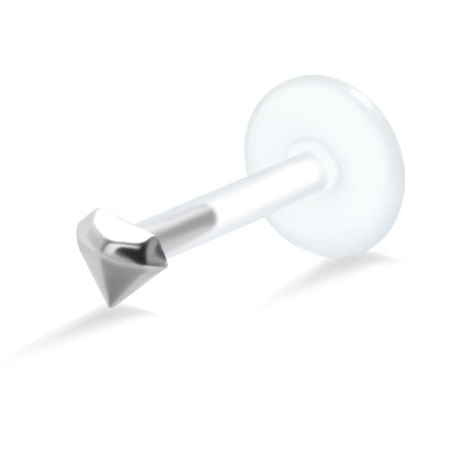 Diamond Shaped Labrets Piercing with PTFE LA-362